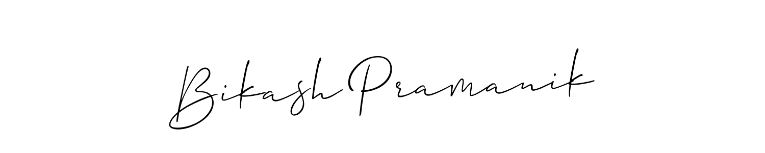 You should practise on your own different ways (Allison_Script) to write your name (Bikash Pramanik) in signature. don't let someone else do it for you. Bikash Pramanik signature style 2 images and pictures png