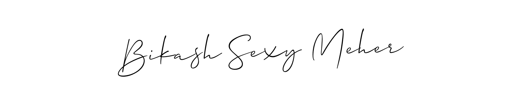 Bikash Sexy Meher stylish signature style. Best Handwritten Sign (Allison_Script) for my name. Handwritten Signature Collection Ideas for my name Bikash Sexy Meher. Bikash Sexy Meher signature style 2 images and pictures png