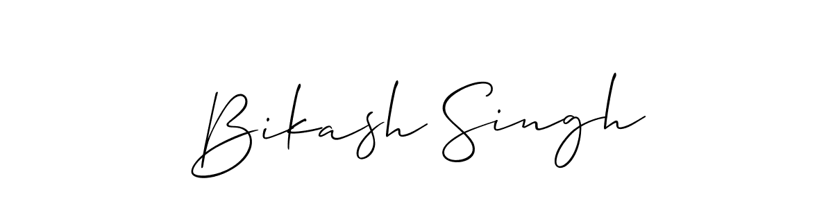 Bikash Singh stylish signature style. Best Handwritten Sign (Allison_Script) for my name. Handwritten Signature Collection Ideas for my name Bikash Singh. Bikash Singh signature style 2 images and pictures png