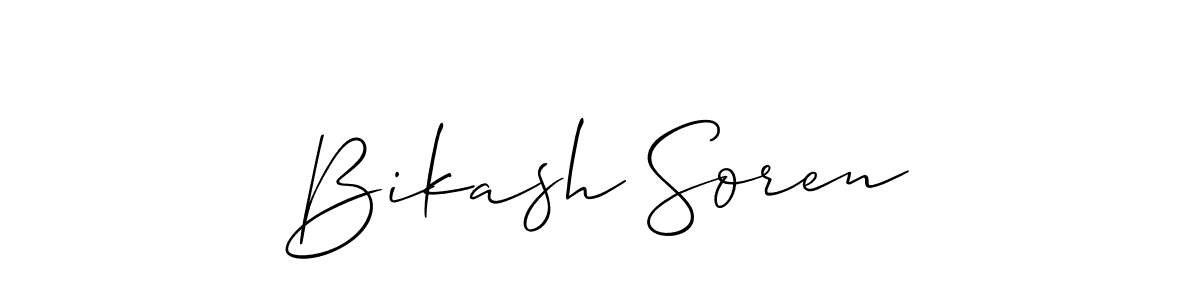 Similarly Allison_Script is the best handwritten signature design. Signature creator online .You can use it as an online autograph creator for name Bikash Soren. Bikash Soren signature style 2 images and pictures png