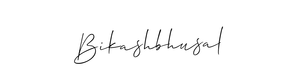 It looks lik you need a new signature style for name Bikashbhusal. Design unique handwritten (Allison_Script) signature with our free signature maker in just a few clicks. Bikashbhusal signature style 2 images and pictures png