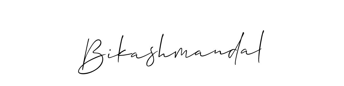 How to Draw Bikashmandal signature style? Allison_Script is a latest design signature styles for name Bikashmandal. Bikashmandal signature style 2 images and pictures png