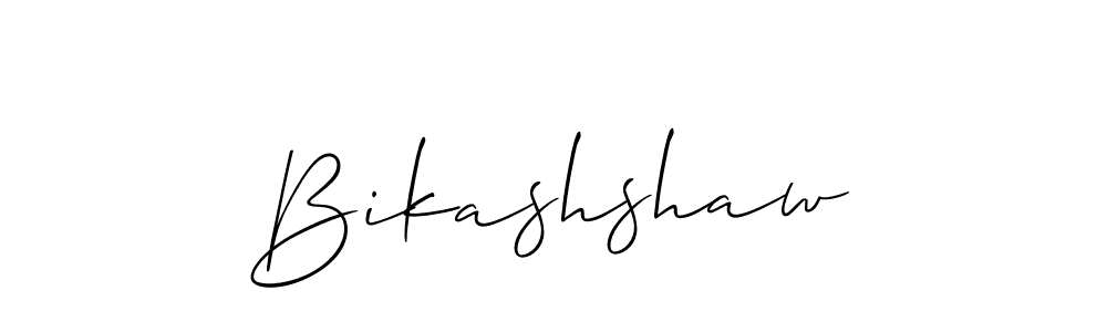 Bikashshaw stylish signature style. Best Handwritten Sign (Allison_Script) for my name. Handwritten Signature Collection Ideas for my name Bikashshaw. Bikashshaw signature style 2 images and pictures png