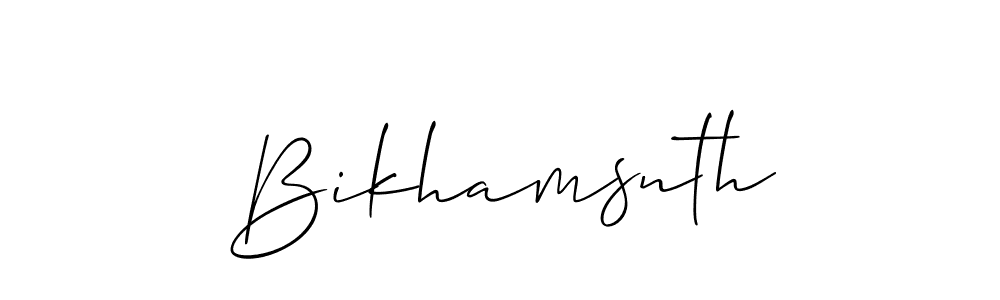 Similarly Allison_Script is the best handwritten signature design. Signature creator online .You can use it as an online autograph creator for name Bikhamsnth. Bikhamsnth signature style 2 images and pictures png
