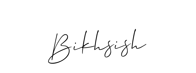 Create a beautiful signature design for name Bikhsish. With this signature (Allison_Script) fonts, you can make a handwritten signature for free. Bikhsish signature style 2 images and pictures png