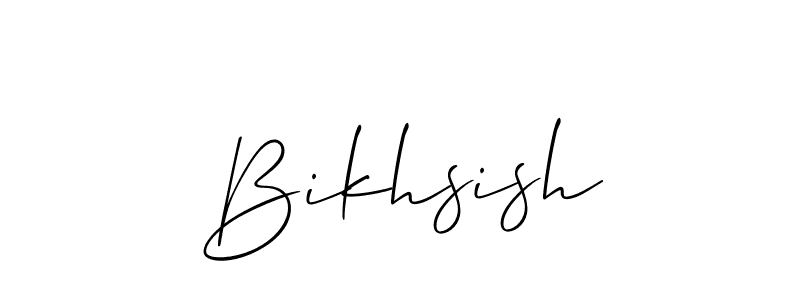 if you are searching for the best signature style for your name Bikhsish. so please give up your signature search. here we have designed multiple signature styles  using Allison_Script. Bikhsish signature style 2 images and pictures png