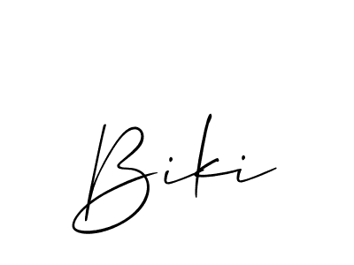 You should practise on your own different ways (Allison_Script) to write your name (Biki) in signature. don't let someone else do it for you. Biki signature style 2 images and pictures png