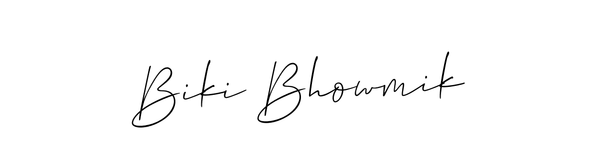 Once you've used our free online signature maker to create your best signature Allison_Script style, it's time to enjoy all of the benefits that Biki Bhowmik name signing documents. Biki Bhowmik signature style 2 images and pictures png