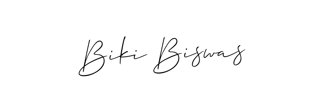 How to Draw Biki Biswas signature style? Allison_Script is a latest design signature styles for name Biki Biswas. Biki Biswas signature style 2 images and pictures png