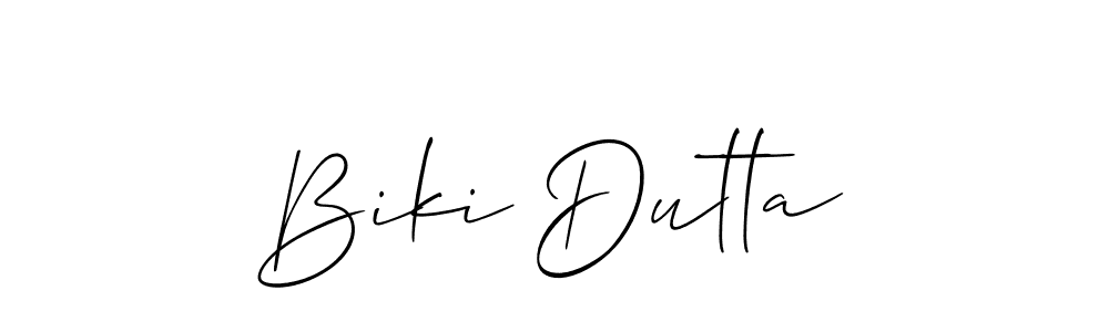 Once you've used our free online signature maker to create your best signature Allison_Script style, it's time to enjoy all of the benefits that Biki Dutta name signing documents. Biki Dutta signature style 2 images and pictures png