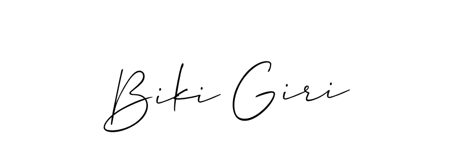 Best and Professional Signature Style for Biki Giri. Allison_Script Best Signature Style Collection. Biki Giri signature style 2 images and pictures png