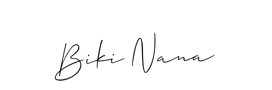 You can use this online signature creator to create a handwritten signature for the name Biki Nana. This is the best online autograph maker. Biki Nana signature style 2 images and pictures png