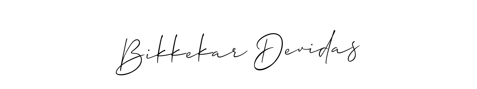 Also You can easily find your signature by using the search form. We will create Bikkekar Devidas name handwritten signature images for you free of cost using Allison_Script sign style. Bikkekar Devidas signature style 2 images and pictures png