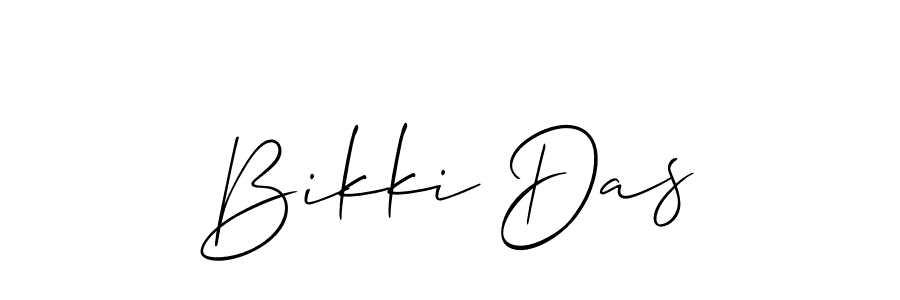 Create a beautiful signature design for name Bikki Das. With this signature (Allison_Script) fonts, you can make a handwritten signature for free. Bikki Das signature style 2 images and pictures png