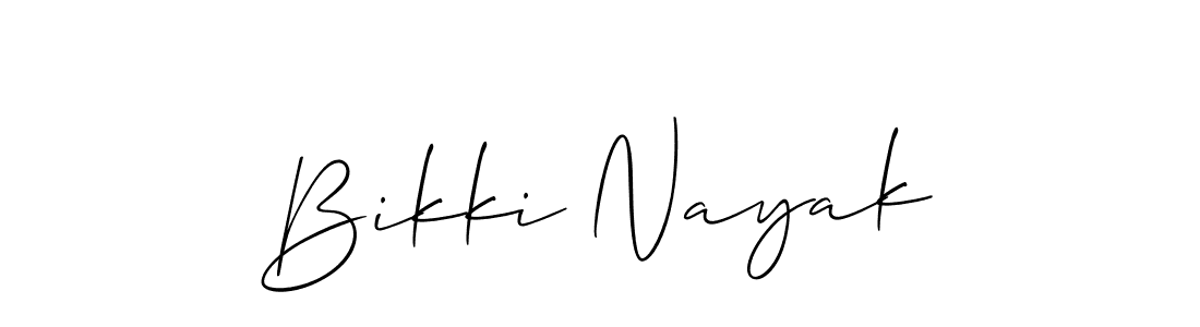 Best and Professional Signature Style for Bikki Nayak. Allison_Script Best Signature Style Collection. Bikki Nayak signature style 2 images and pictures png