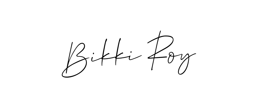 The best way (Allison_Script) to make a short signature is to pick only two or three words in your name. The name Bikki Roy include a total of six letters. For converting this name. Bikki Roy signature style 2 images and pictures png