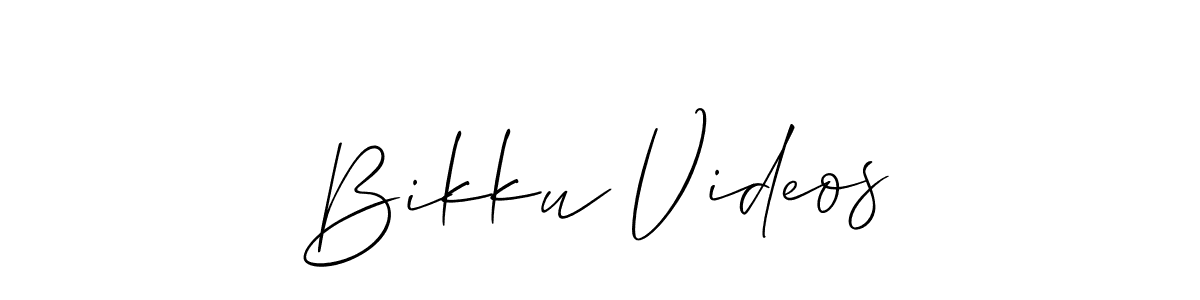 How to Draw Bikku Videos signature style? Allison_Script is a latest design signature styles for name Bikku Videos. Bikku Videos signature style 2 images and pictures png