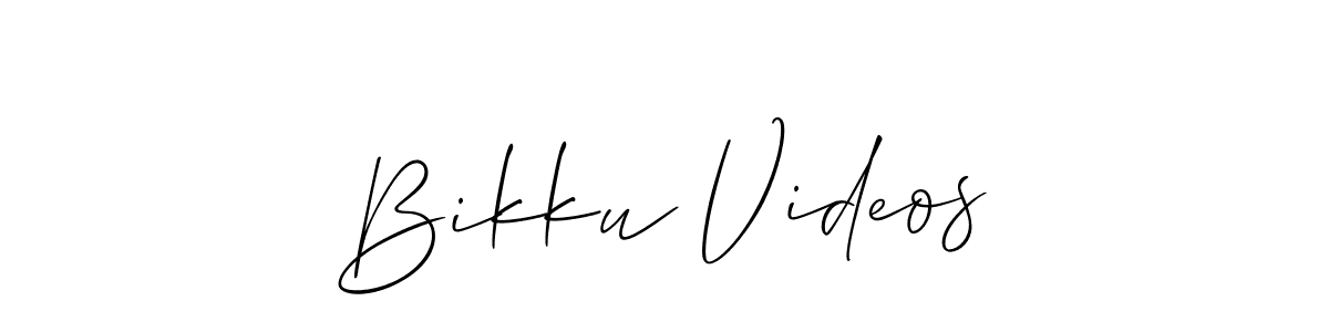 How to Draw Bikku Videos signature style? Allison_Script is a latest design signature styles for name Bikku Videos. Bikku Videos signature style 2 images and pictures png