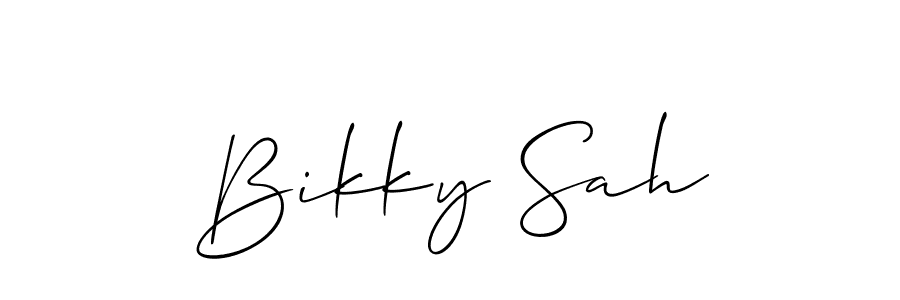Similarly Allison_Script is the best handwritten signature design. Signature creator online .You can use it as an online autograph creator for name Bikky Sah. Bikky Sah signature style 2 images and pictures png