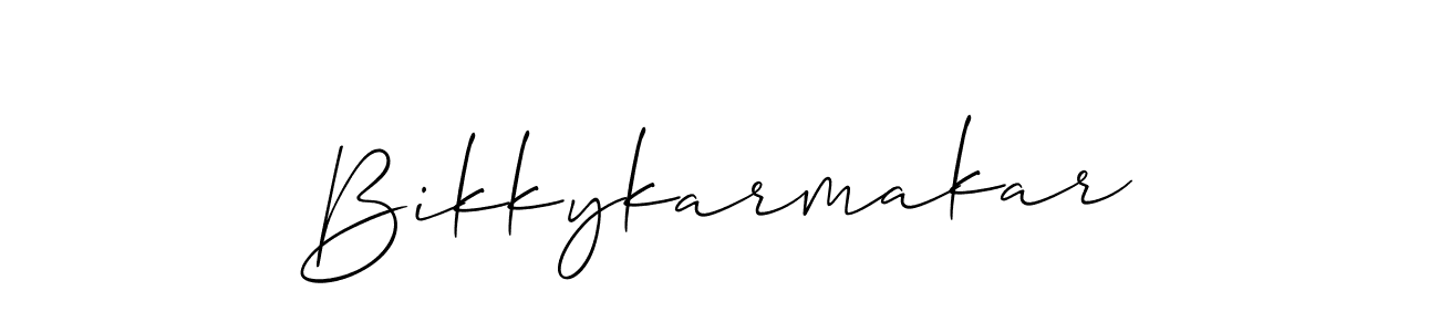 Make a short Bikkykarmakar signature style. Manage your documents anywhere anytime using Allison_Script. Create and add eSignatures, submit forms, share and send files easily. Bikkykarmakar signature style 2 images and pictures png