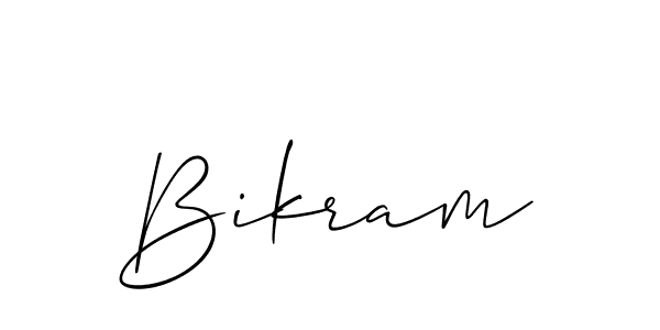 Bikram stylish signature style. Best Handwritten Sign (Allison_Script) for my name. Handwritten Signature Collection Ideas for my name Bikram. Bikram signature style 2 images and pictures png