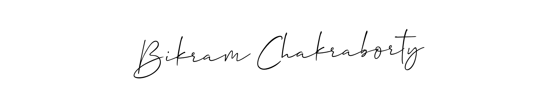 Bikram Chakraborty stylish signature style. Best Handwritten Sign (Allison_Script) for my name. Handwritten Signature Collection Ideas for my name Bikram Chakraborty. Bikram Chakraborty signature style 2 images and pictures png