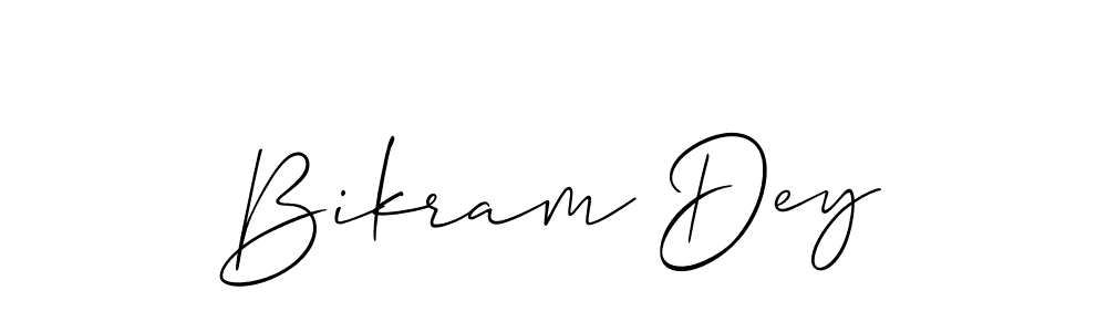 It looks lik you need a new signature style for name Bikram Dey. Design unique handwritten (Allison_Script) signature with our free signature maker in just a few clicks. Bikram Dey signature style 2 images and pictures png