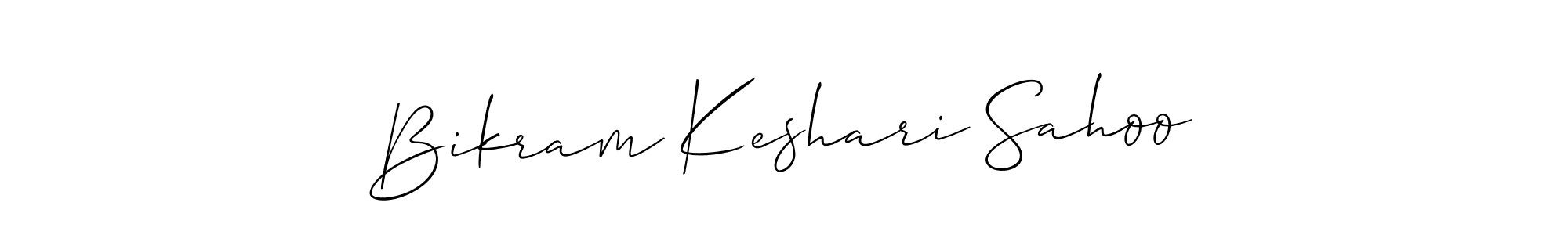 Create a beautiful signature design for name Bikram Keshari Sahoo. With this signature (Allison_Script) fonts, you can make a handwritten signature for free. Bikram Keshari Sahoo signature style 2 images and pictures png