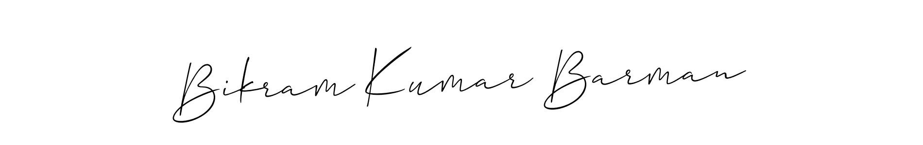 How to make Bikram Kumar Barman signature? Allison_Script is a professional autograph style. Create handwritten signature for Bikram Kumar Barman name. Bikram Kumar Barman signature style 2 images and pictures png