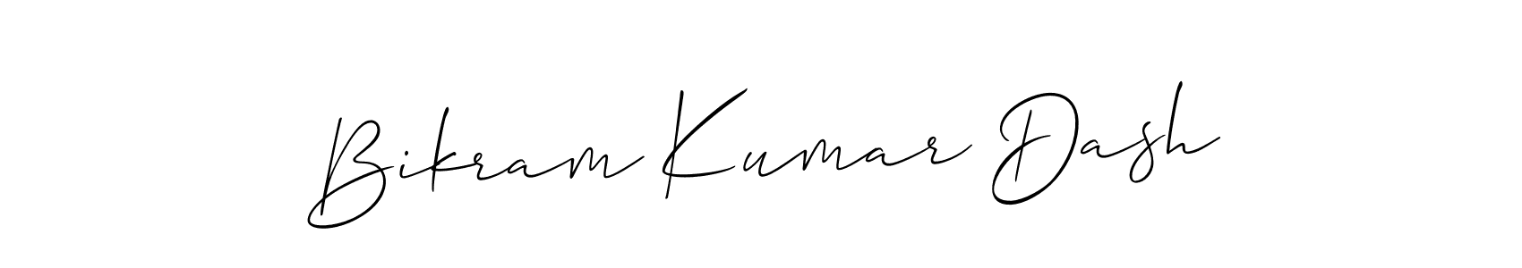 Make a beautiful signature design for name Bikram Kumar Dash. With this signature (Allison_Script) style, you can create a handwritten signature for free. Bikram Kumar Dash signature style 2 images and pictures png