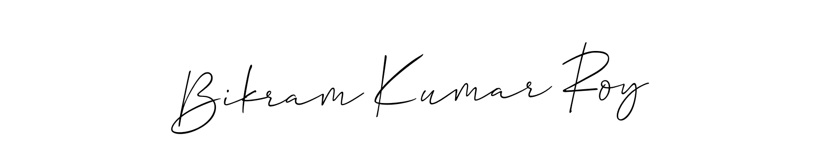 The best way (Allison_Script) to make a short signature is to pick only two or three words in your name. The name Bikram Kumar Roy include a total of six letters. For converting this name. Bikram Kumar Roy signature style 2 images and pictures png