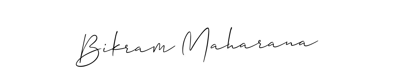 Design your own signature with our free online signature maker. With this signature software, you can create a handwritten (Allison_Script) signature for name Bikram Maharana. Bikram Maharana signature style 2 images and pictures png