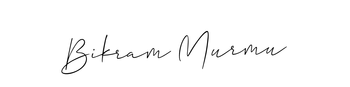 You should practise on your own different ways (Allison_Script) to write your name (Bikram Murmu) in signature. don't let someone else do it for you. Bikram Murmu signature style 2 images and pictures png