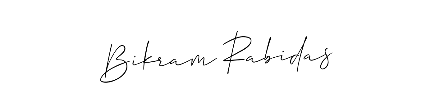 if you are searching for the best signature style for your name Bikram Rabidas. so please give up your signature search. here we have designed multiple signature styles  using Allison_Script. Bikram Rabidas signature style 2 images and pictures png