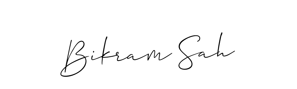 Also we have Bikram Sah name is the best signature style. Create professional handwritten signature collection using Allison_Script autograph style. Bikram Sah signature style 2 images and pictures png