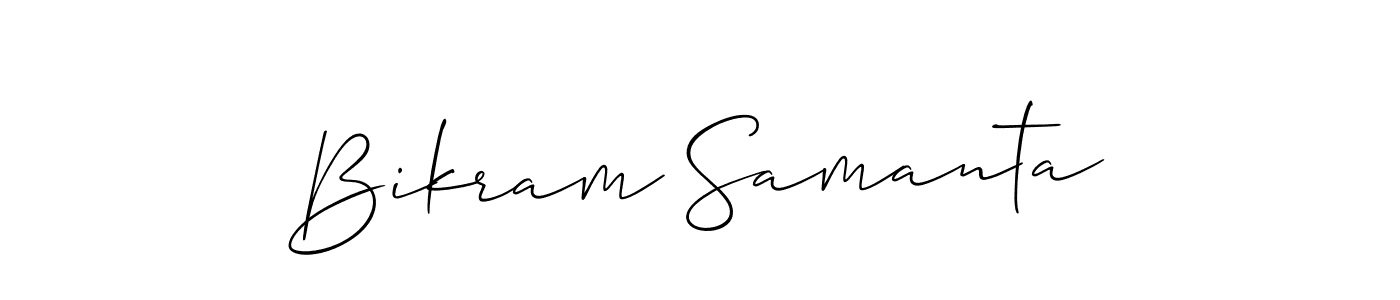 Make a short Bikram Samanta signature style. Manage your documents anywhere anytime using Allison_Script. Create and add eSignatures, submit forms, share and send files easily. Bikram Samanta signature style 2 images and pictures png