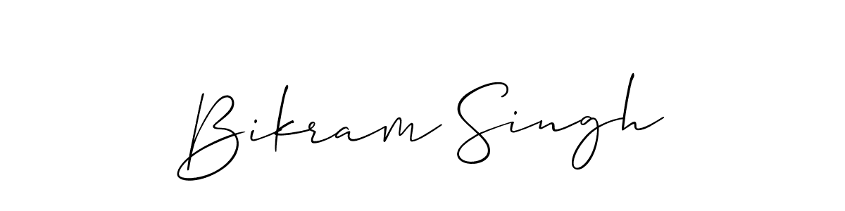 if you are searching for the best signature style for your name Bikram Singh. so please give up your signature search. here we have designed multiple signature styles  using Allison_Script. Bikram Singh signature style 2 images and pictures png