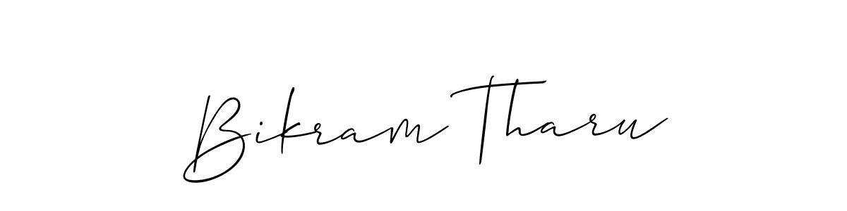 This is the best signature style for the Bikram Tharu name. Also you like these signature font (Allison_Script). Mix name signature. Bikram Tharu signature style 2 images and pictures png