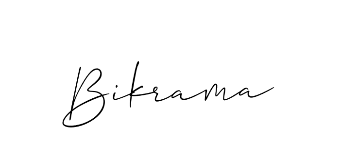 How to Draw Bikrama signature style? Allison_Script is a latest design signature styles for name Bikrama. Bikrama signature style 2 images and pictures png