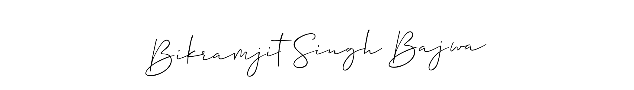 Use a signature maker to create a handwritten signature online. With this signature software, you can design (Allison_Script) your own signature for name Bikramjit Singh Bajwa. Bikramjit Singh Bajwa signature style 2 images and pictures png