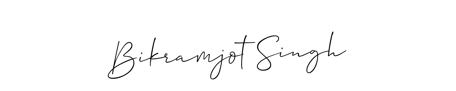 Use a signature maker to create a handwritten signature online. With this signature software, you can design (Allison_Script) your own signature for name Bikramjot Singh. Bikramjot Singh signature style 2 images and pictures png