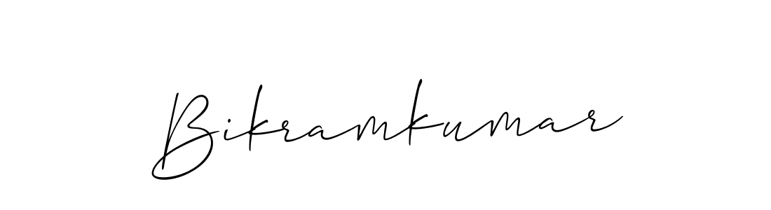 Allison_Script is a professional signature style that is perfect for those who want to add a touch of class to their signature. It is also a great choice for those who want to make their signature more unique. Get Bikramkumar name to fancy signature for free. Bikramkumar signature style 2 images and pictures png