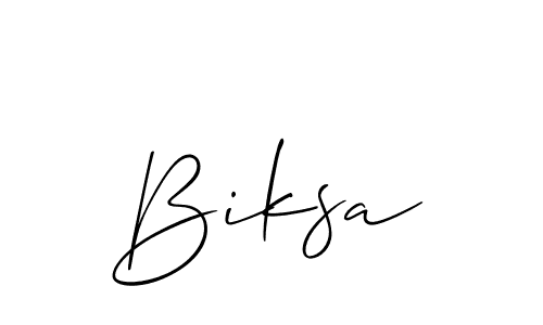 if you are searching for the best signature style for your name Biksa. so please give up your signature search. here we have designed multiple signature styles  using Allison_Script. Biksa signature style 2 images and pictures png