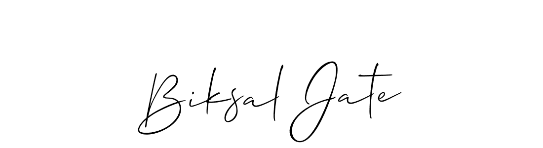 Similarly Allison_Script is the best handwritten signature design. Signature creator online .You can use it as an online autograph creator for name Biksal Jate. Biksal Jate signature style 2 images and pictures png