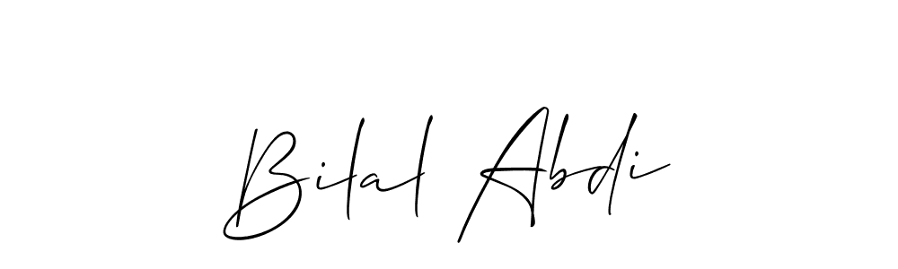 Bilal Abdi stylish signature style. Best Handwritten Sign (Allison_Script) for my name. Handwritten Signature Collection Ideas for my name Bilal Abdi. Bilal Abdi signature style 2 images and pictures png