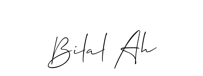 Also we have Bilal Ah name is the best signature style. Create professional handwritten signature collection using Allison_Script autograph style. Bilal Ah signature style 2 images and pictures png