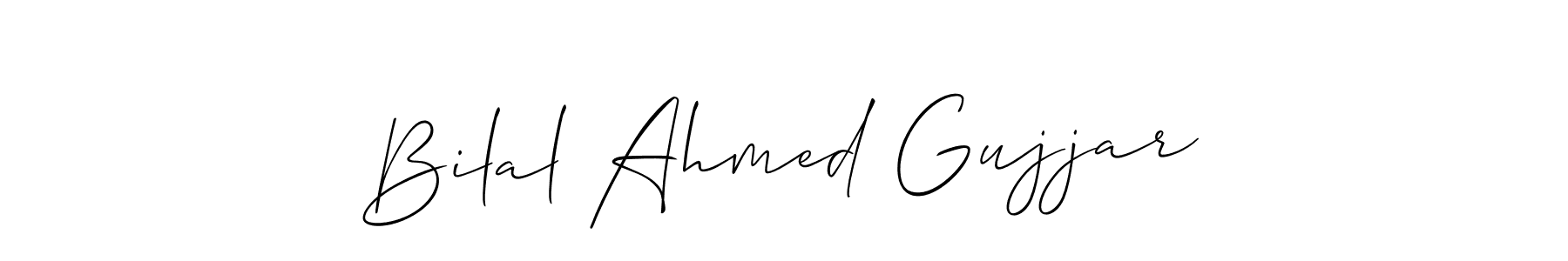 Check out images of Autograph of Bilal Ahmed Gujjar name. Actor Bilal Ahmed Gujjar Signature Style. Allison_Script is a professional sign style online. Bilal Ahmed Gujjar signature style 2 images and pictures png