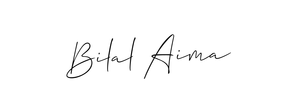 Best and Professional Signature Style for Bilal Aima. Allison_Script Best Signature Style Collection. Bilal Aima signature style 2 images and pictures png