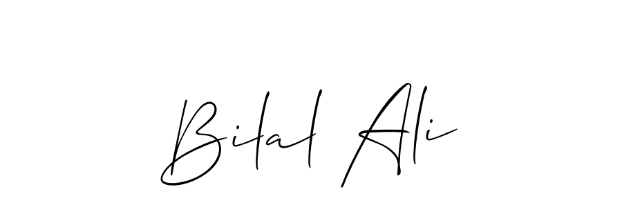 Create a beautiful signature design for name Bilal Ali. With this signature (Allison_Script) fonts, you can make a handwritten signature for free. Bilal Ali signature style 2 images and pictures png