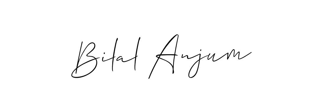 Design your own signature with our free online signature maker. With this signature software, you can create a handwritten (Allison_Script) signature for name Bilal Anjum. Bilal Anjum signature style 2 images and pictures png